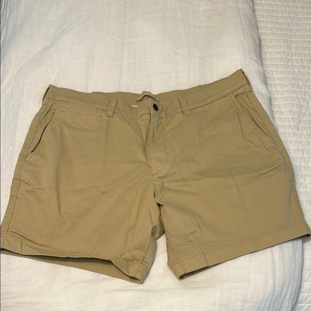 Duck Head Tan Flat Front Shorts
